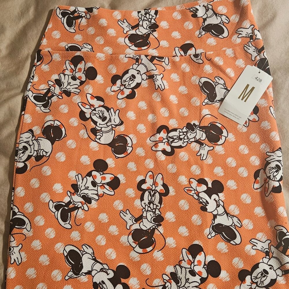 Disney Lularoe Cassie Minnie Skirt